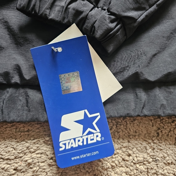 NEW STARTER CLASSIC LOGO 1/2 ZIPP WITH HOOD WINTER JACKET MENS - Picture 4 of 6